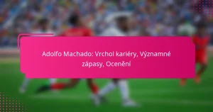 Adolfo Machado: Vrchol kariéry, Významné zápasy, Ocenění