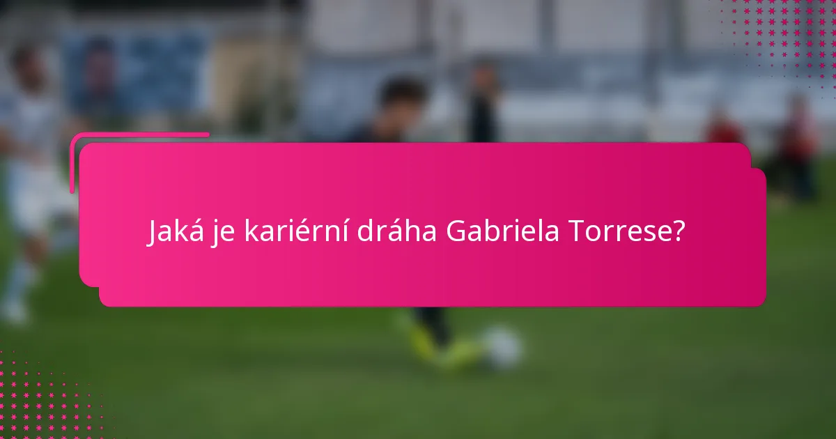 Jaká je kariérní dráha Gabriela Torrese?